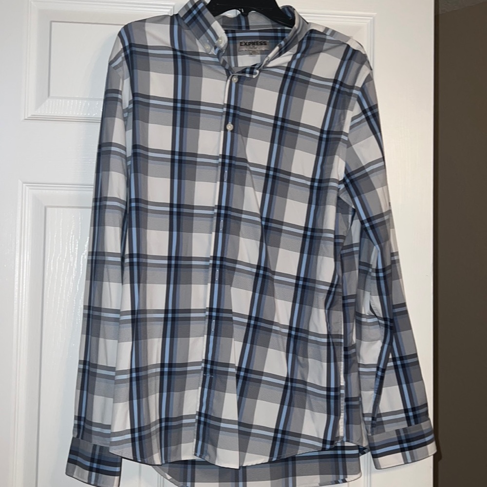 Express men’s plaid shirt